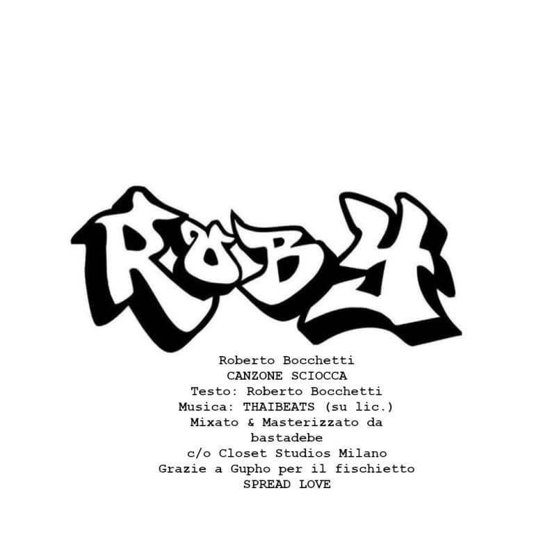 "Canzone sciocca" è il nuovo singolo di Roby Roberto Bocchetti, presentatore radiofonico italiano. "Canzone sciocca" è il nuovo singolo di Roby Roberto Bocchetti, presentatore radiofonico italiano.