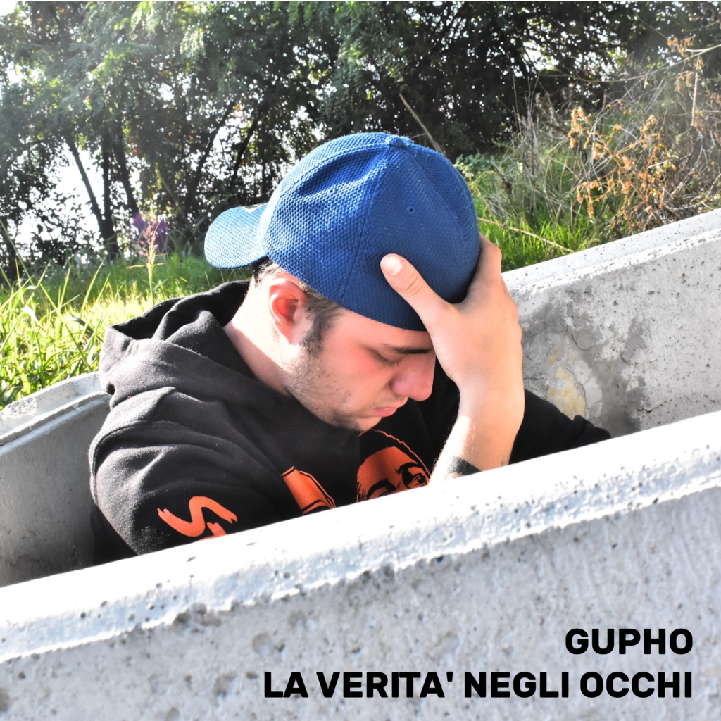 La copertina del nuovo singolo di Gupho, "La verità negli occhi", in uscita il 21 Gennaio 2022. La copertina del nuovo singolo di Gupho, "La verità negli occhi", in uscita il 21 Gennaio 2022.